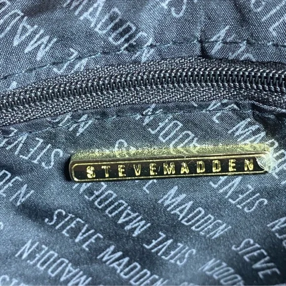 Steve Madden Tan Leather Backpack with Gold Accents - Picture 4 of 5